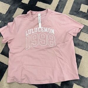 Lululemon Athletica Pink Crew Neck Top